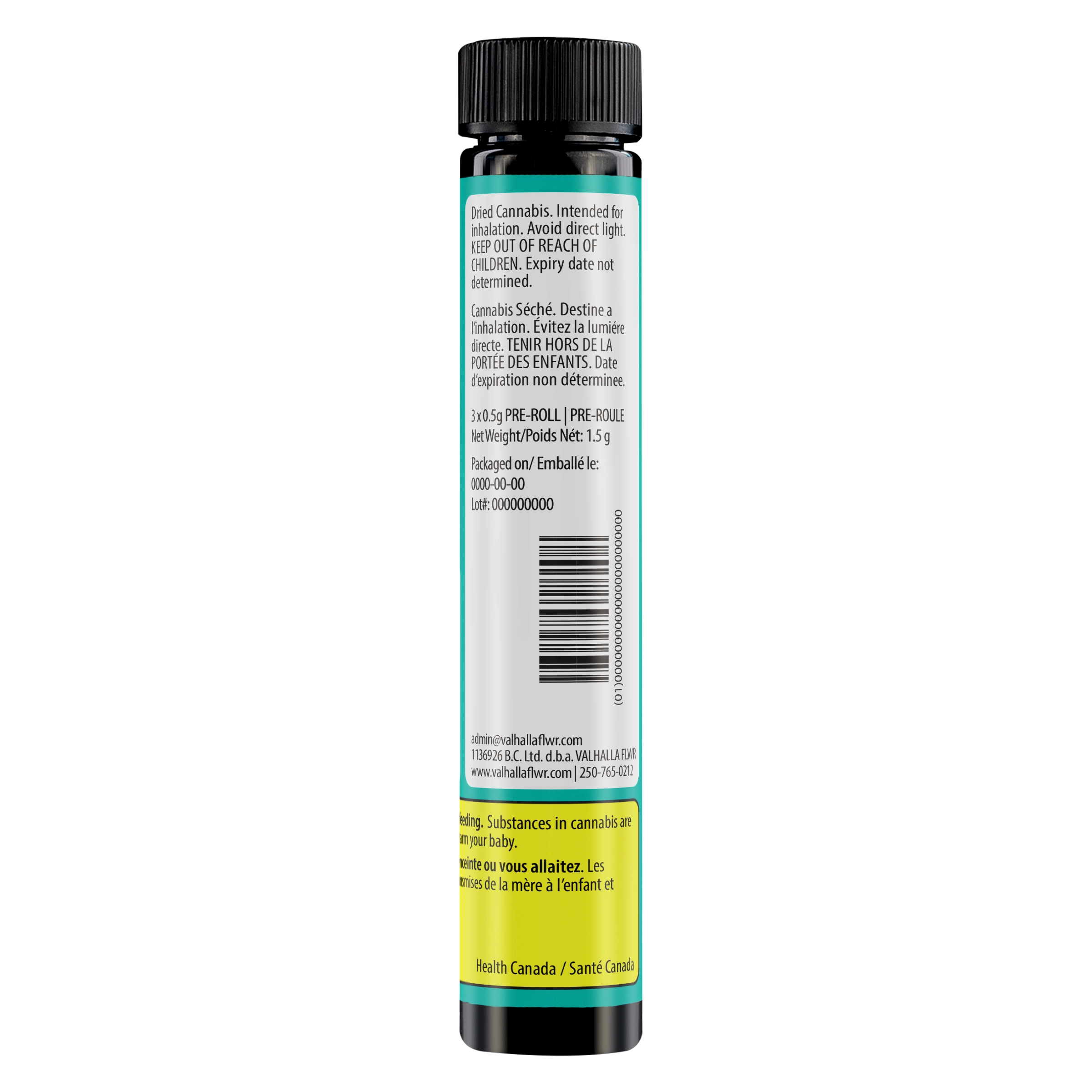 VF 20250107 Rainbow Lava – preroll tube – GS1 – back CX1